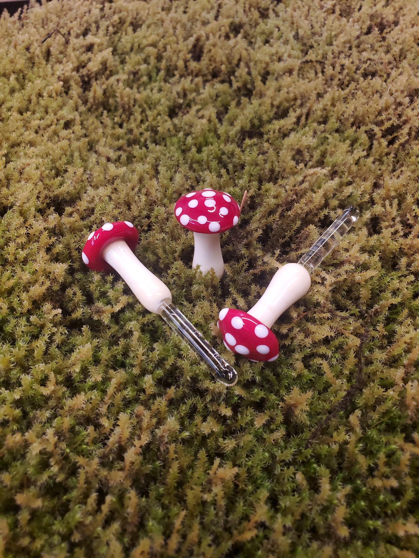 Red with white spots