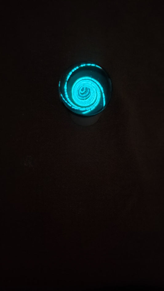 Glow-in-the-Dark Wormhole Marble WH5